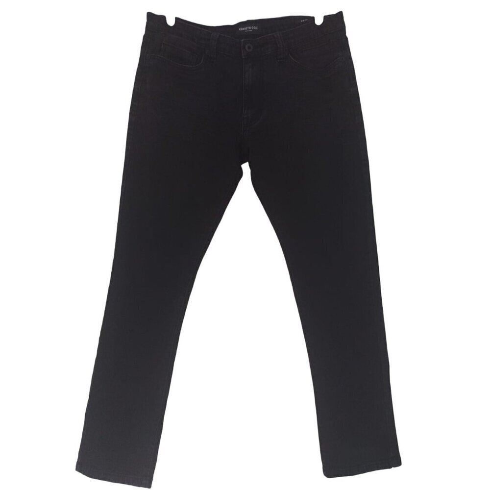 Kenneth Cole Men's Black Denim Jeans 32x32 Slim Fit Comfortable Casual Wear.